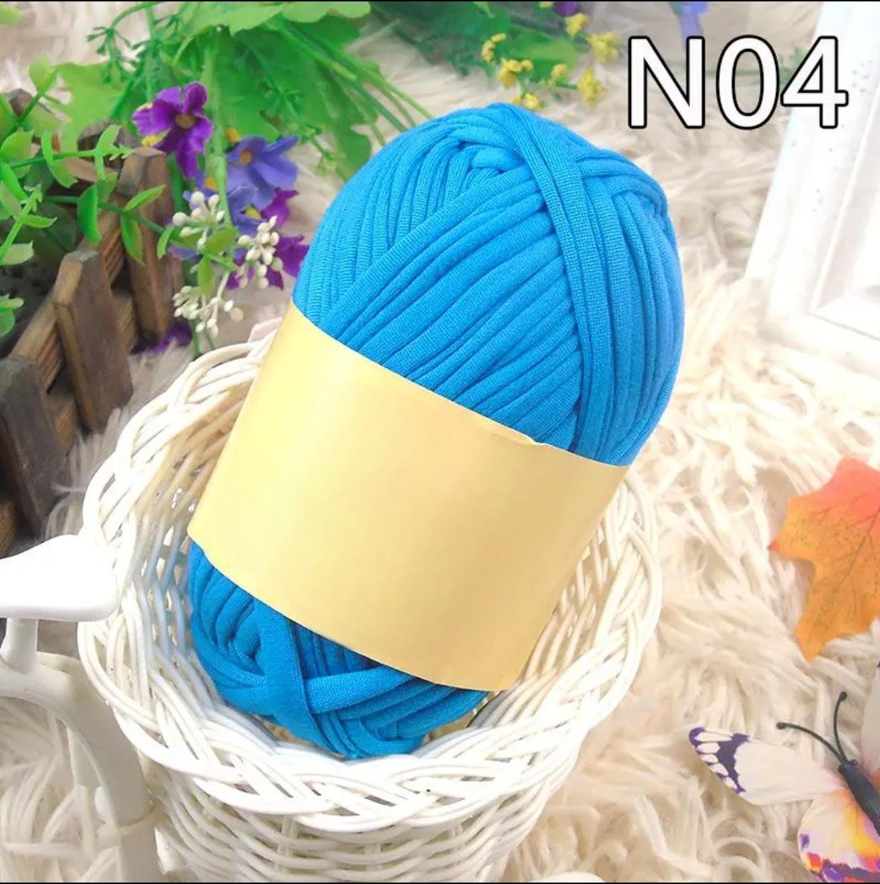 Polyester Fabric Knitting Yarn,Pure Cloth T-Shirt Yarn Fabric Crochet Cloth for DIY Knitted Art 100g