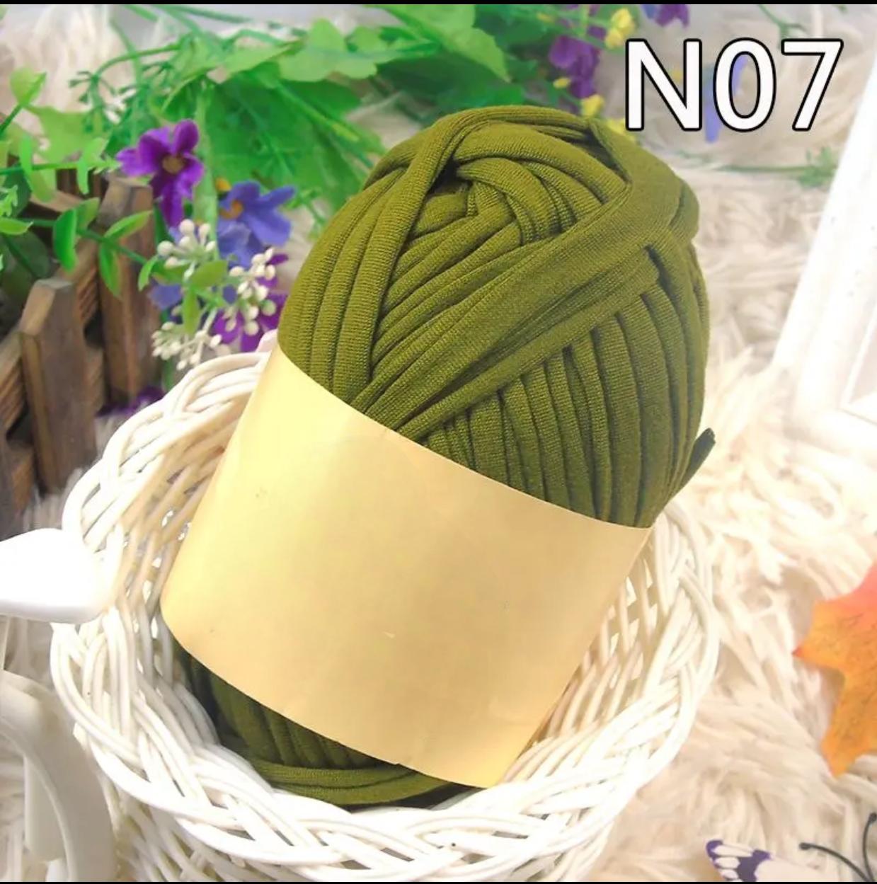 Polyester Fabric Knitting Yarn,Pure Cloth T-Shirt Yarn Fabric Crochet Cloth for DIY Knitted Art 100g