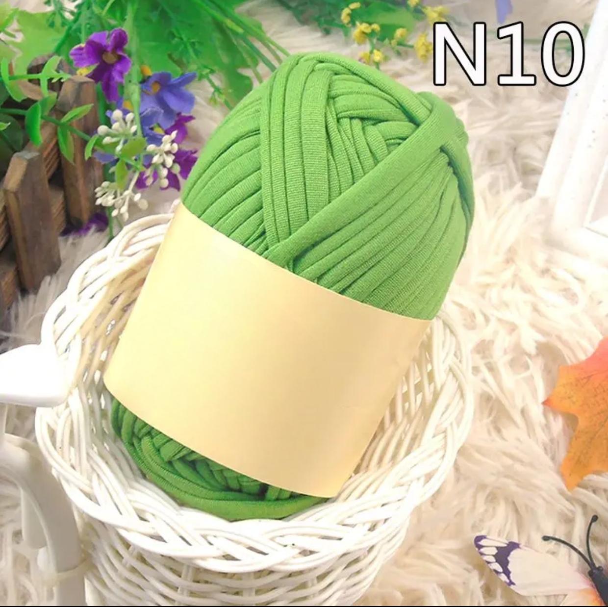 Polyester Fabric Knitting Yarn,Pure Cloth T-Shirt Yarn Fabric Crochet Cloth for DIY Knitted Art 100g