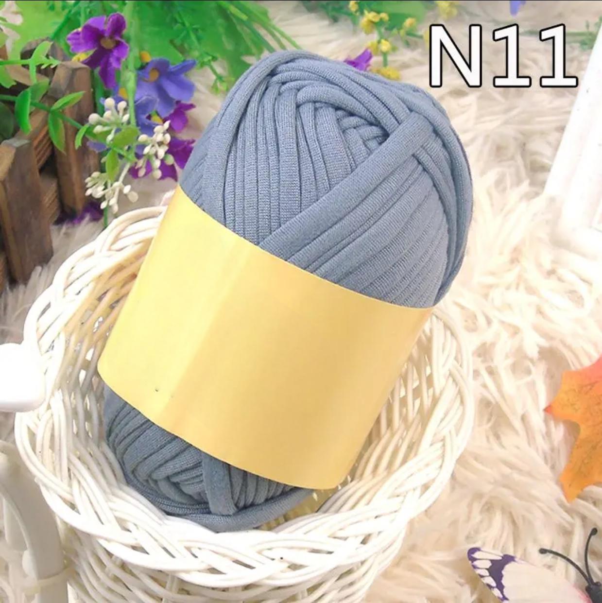 Polyester Fabric Knitting Yarn,Pure Cloth T-Shirt Yarn Fabric Crochet Cloth for DIY Knitted Art 100g