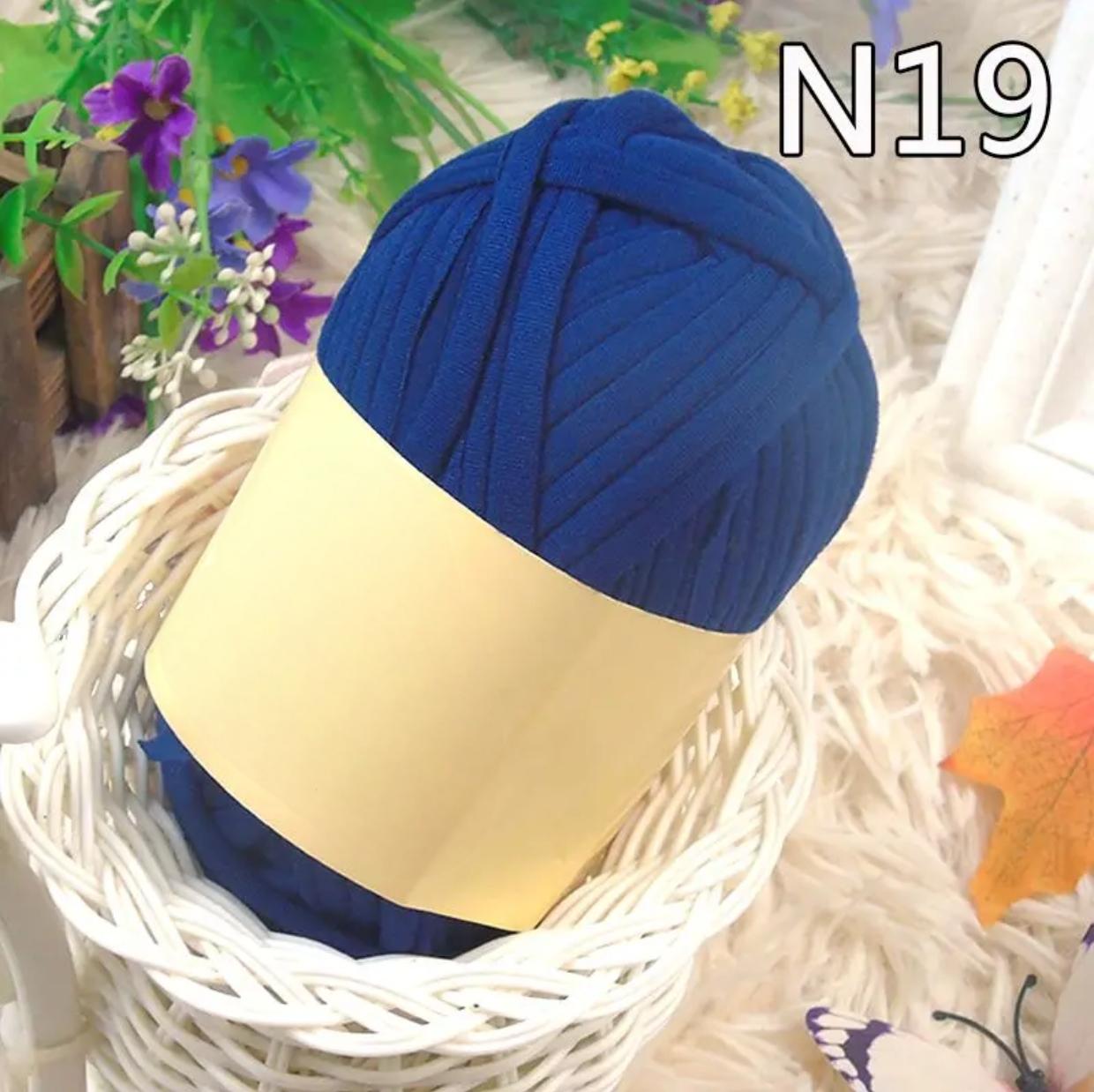 Polyester Fabric Knitting Yarn,Pure Cloth T-Shirt Yarn Fabric Crochet Cloth for DIY Knitted Art 100g