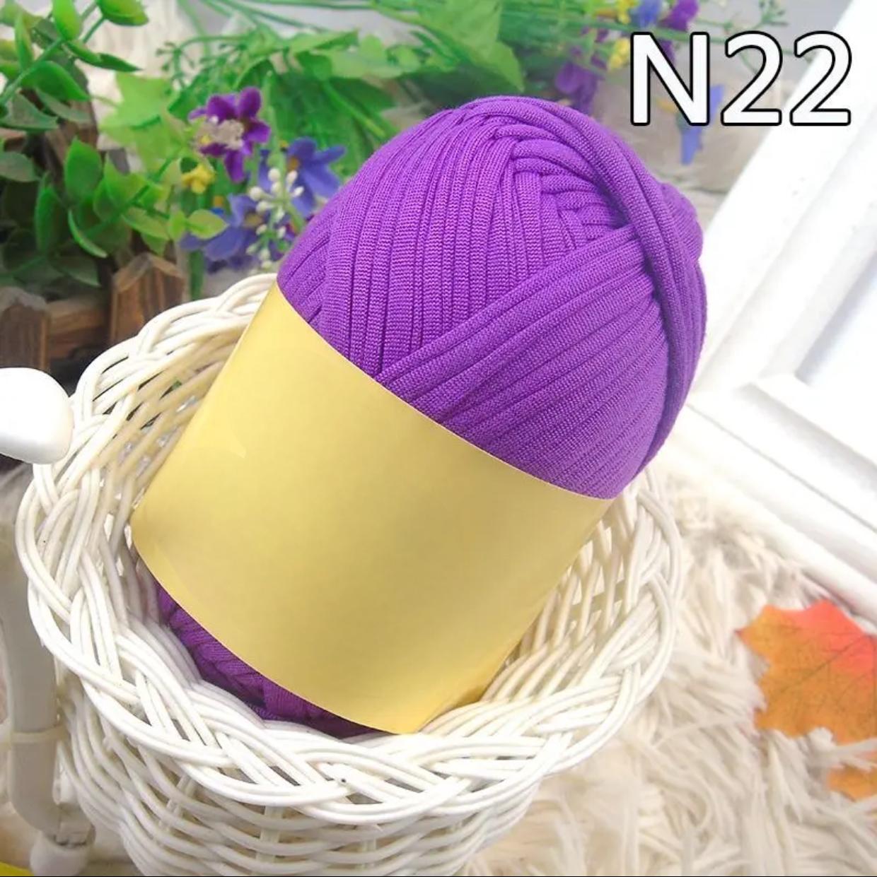Polyester Fabric Knitting Yarn,Pure Cloth T-Shirt Yarn Fabric Crochet Cloth for DIY Knitted Art 100g