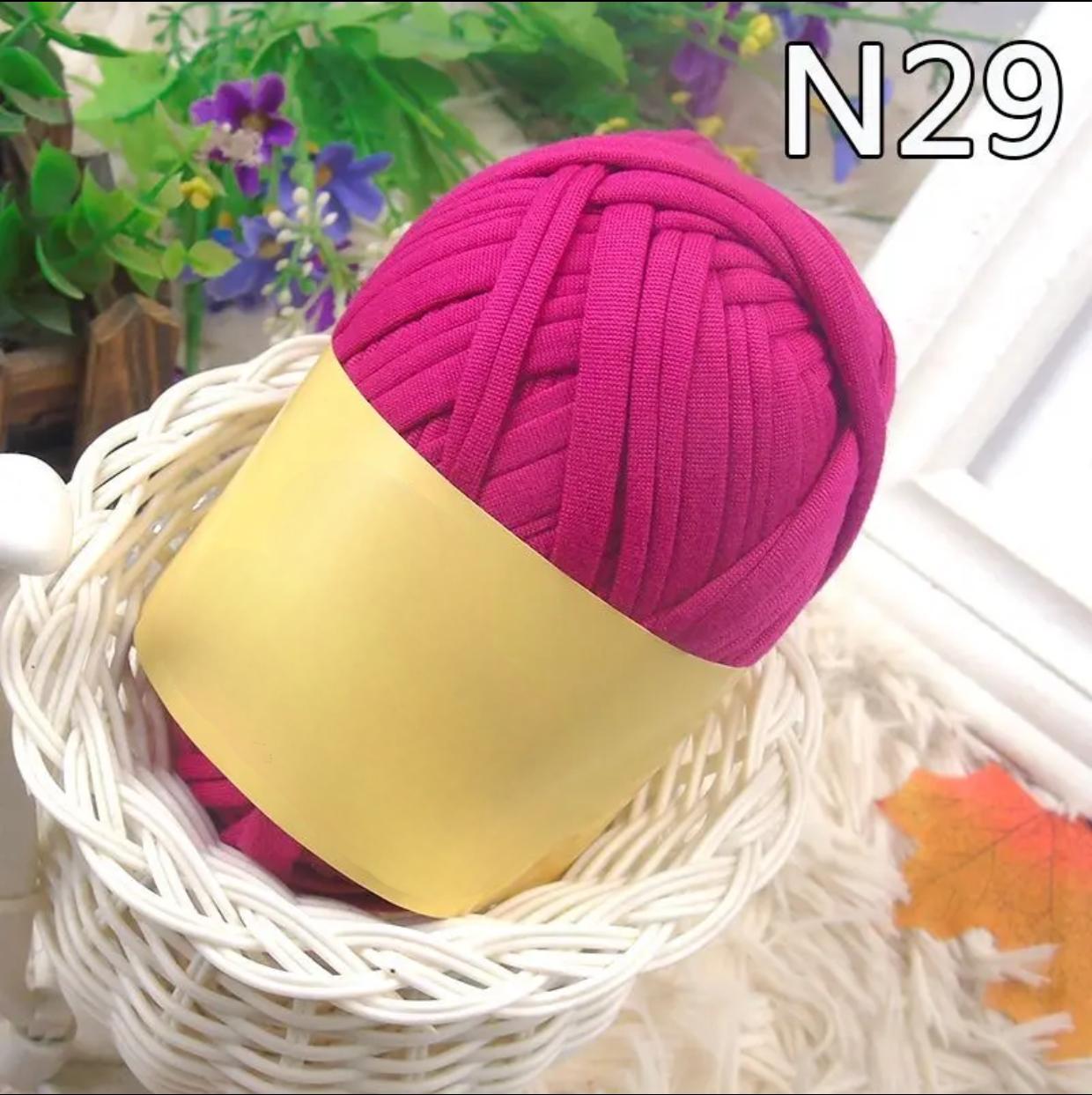 Polyester Fabric Knitting Yarn,Pure Cloth T-Shirt Yarn Fabric Crochet Cloth for DIY Knitted Art 100g