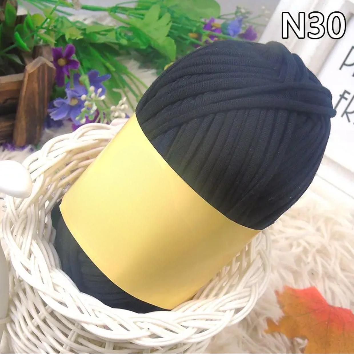 Polyester Fabric Knitting Yarn,Pure Cloth T-Shirt Yarn Fabric Crochet Cloth for DIY Knitted Art 100g