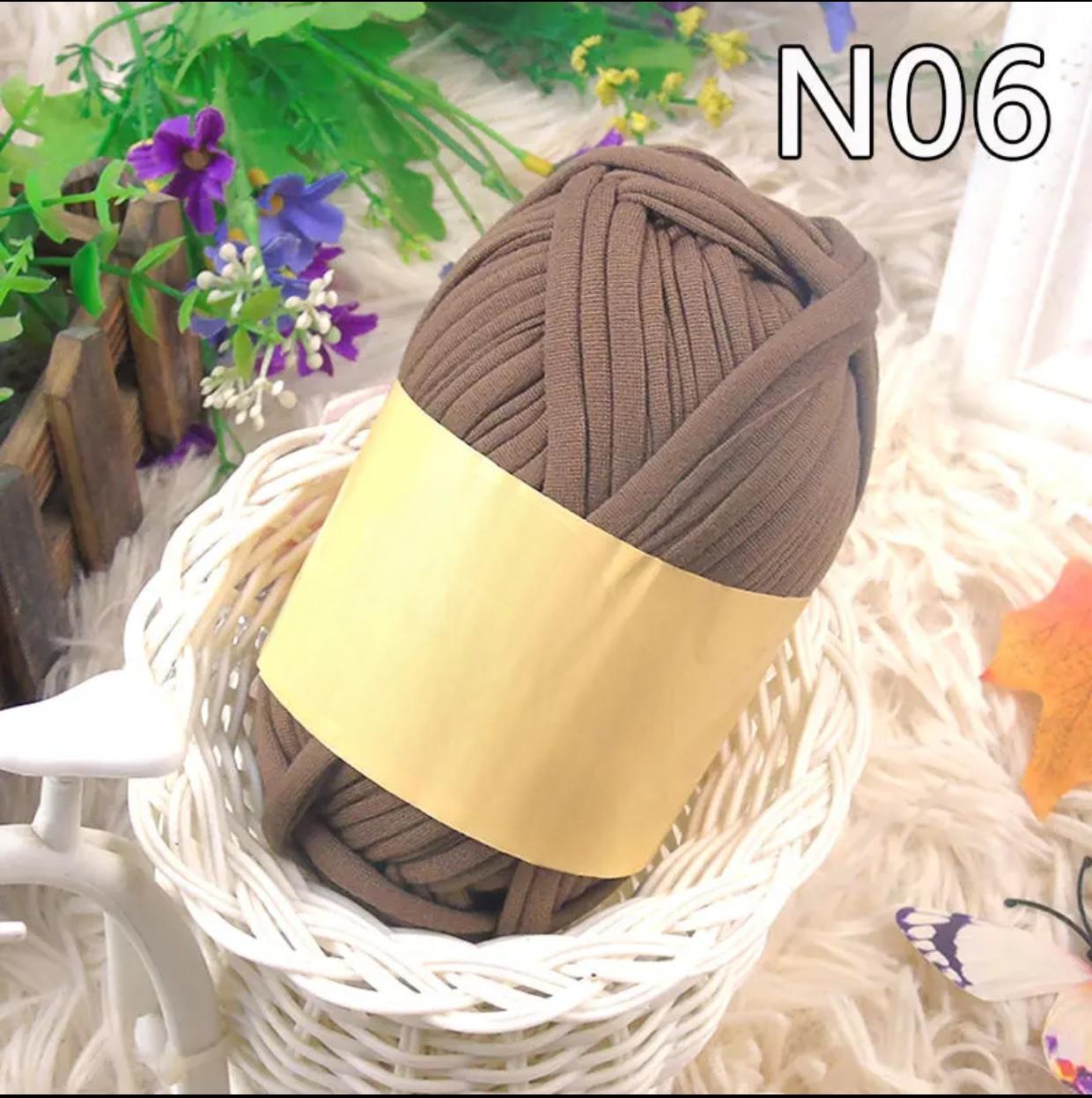 Polyester Fabric Knitting Yarn,Pure Cloth T-Shirt Yarn Fabric Crochet Cloth for DIY Knitted Art 100g