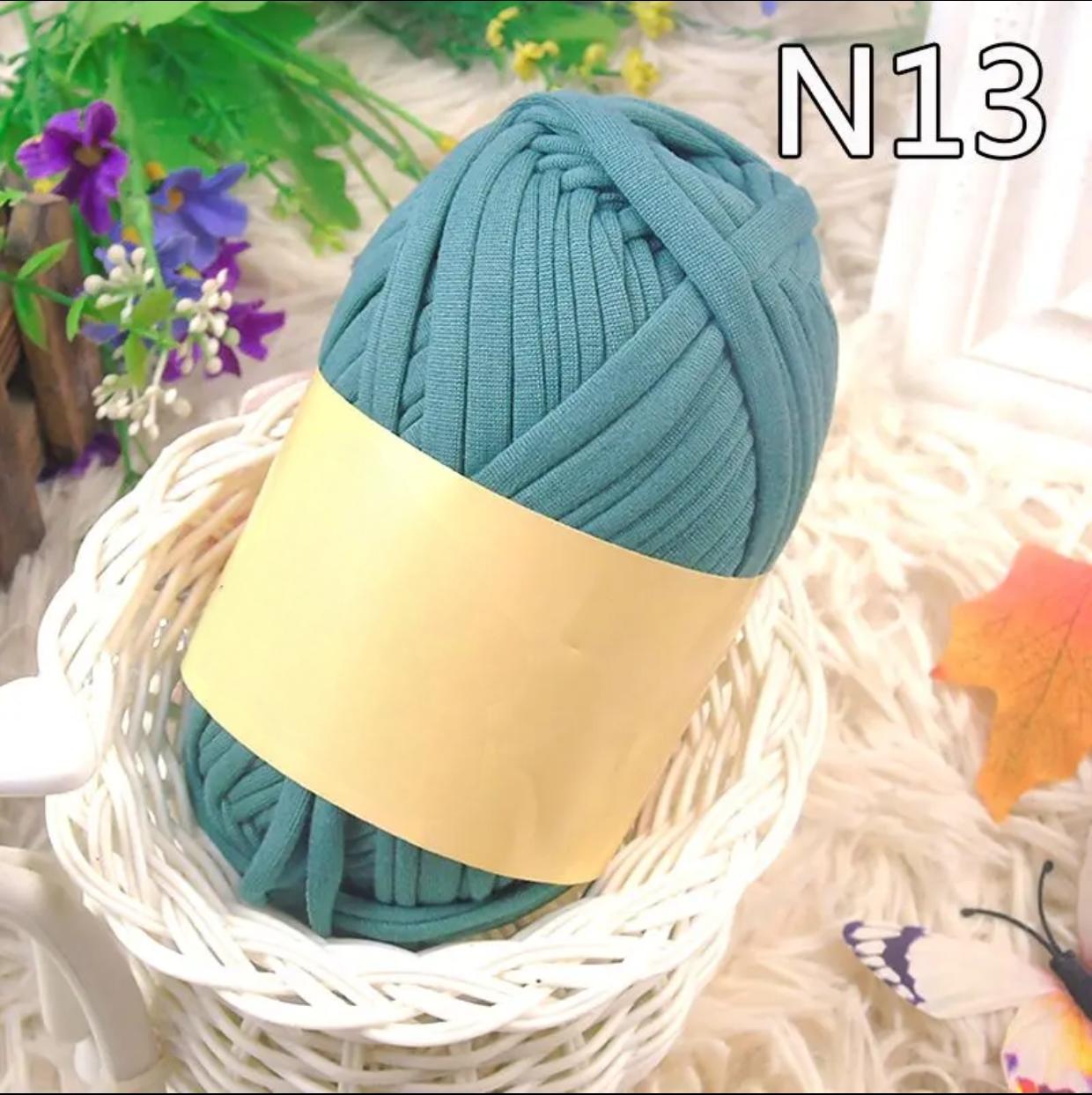 Polyester Fabric Knitting Yarn,Pure Cloth T-Shirt Yarn Fabric Crochet Cloth for DIY Knitted Art 100g
