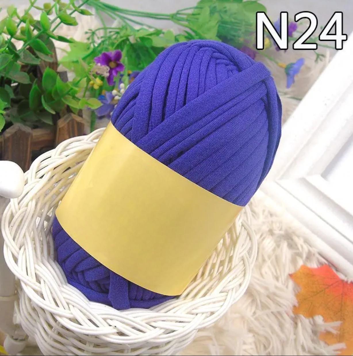 Polyester Fabric Knitting Yarn,Pure Cloth T-Shirt Yarn Fabric Crochet Cloth for DIY Knitted Art 100g
