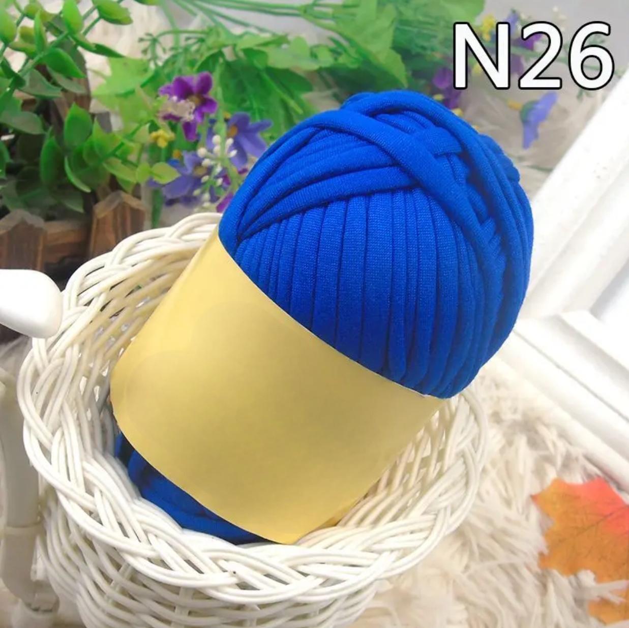 Polyester Fabric Knitting Yarn,Pure Cloth T-Shirt Yarn Fabric Crochet Cloth for DIY Knitted Art 100g
